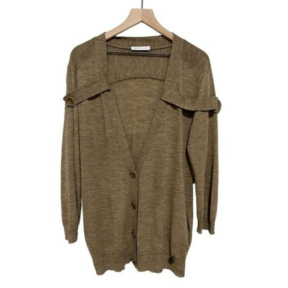 See by Chloe Wool Alpaca Brown Relaxed Fit Cardigan Size 4 - Picture 1 of 12